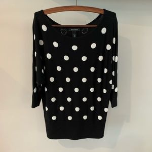 White House black market black sweater sz L